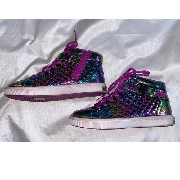 SKECHERS KIDS Sport -‎ Shoutouts Glitz Metallic Rockstar - Youth Size 5 - Picture 8 of 11